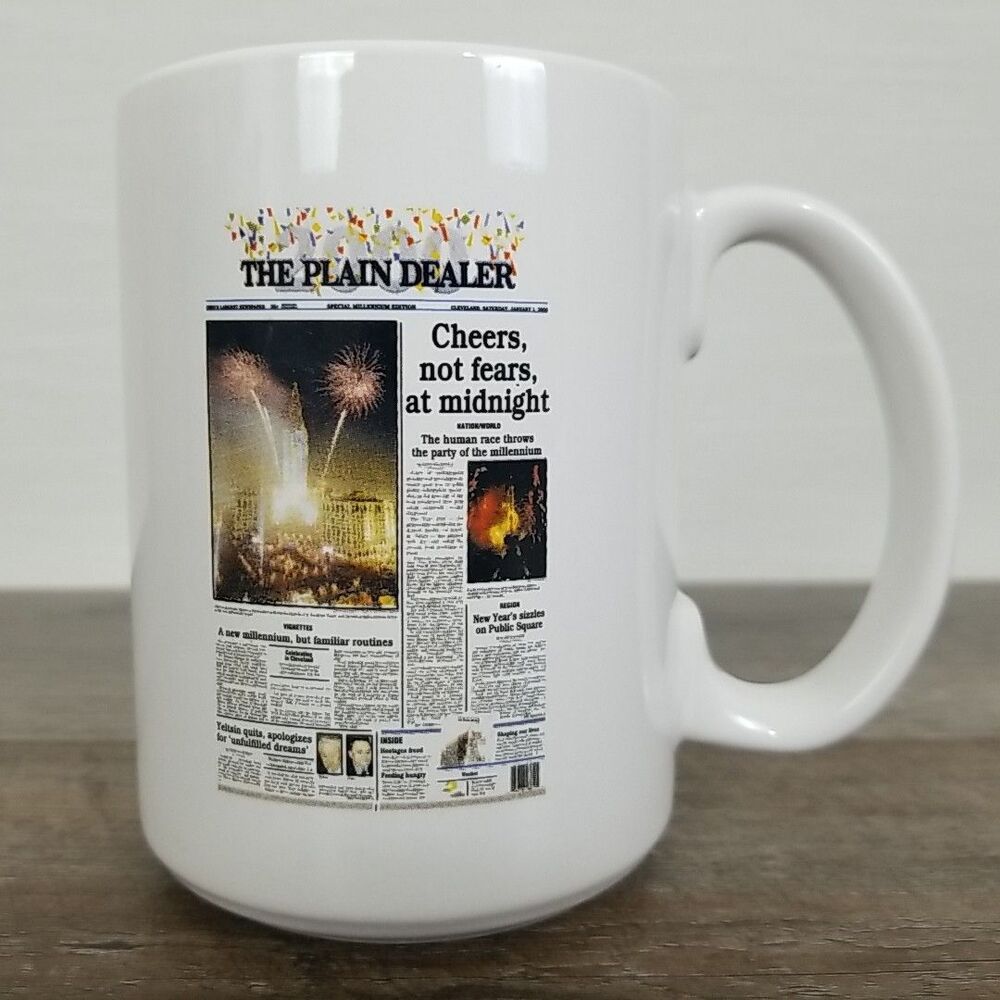 The Plain Dealer Y2K Commemorative Ceramic Mug